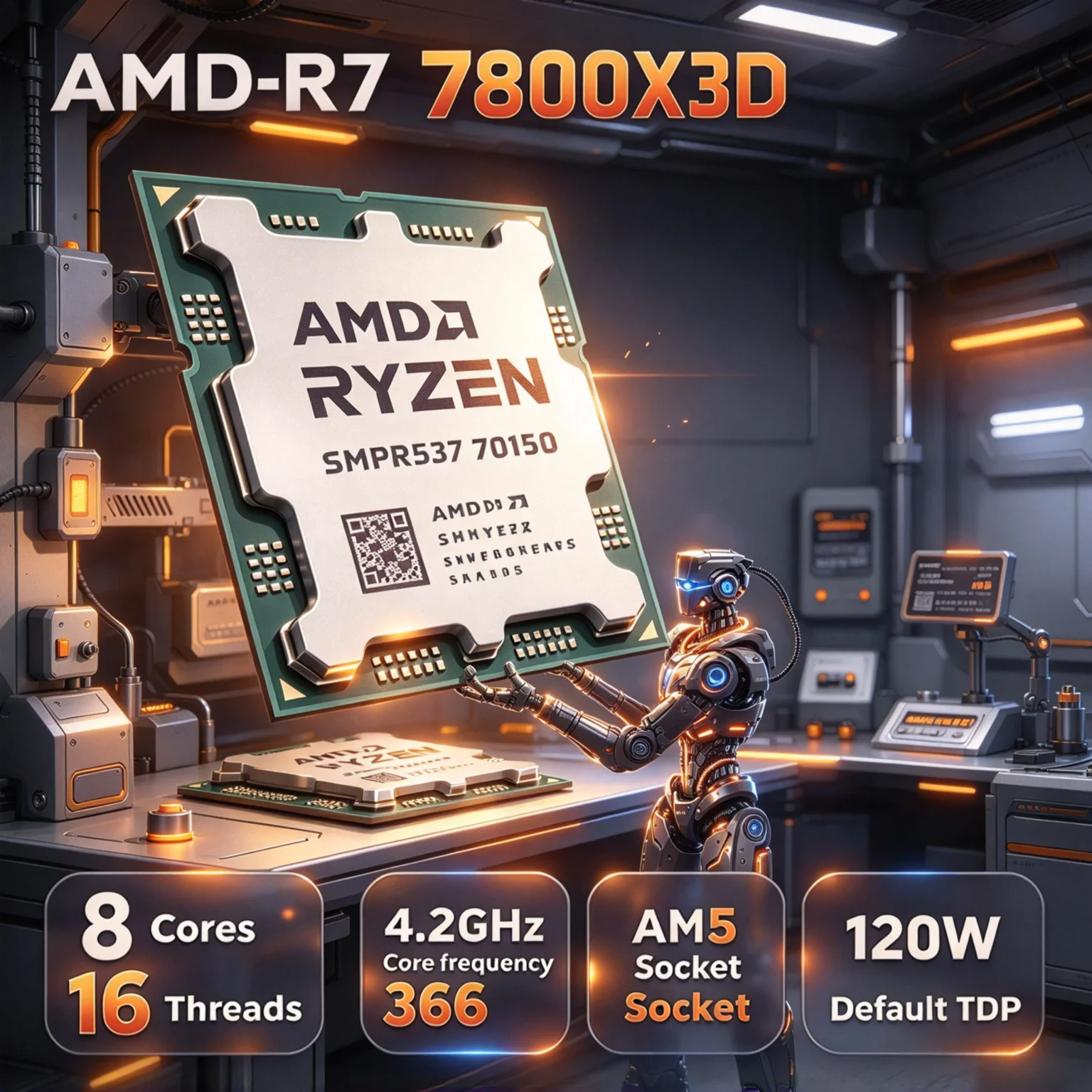 Amd Cpu Ryzen 7 - NOUVEAU processeur AMD Ryzen 7 7800X3D
