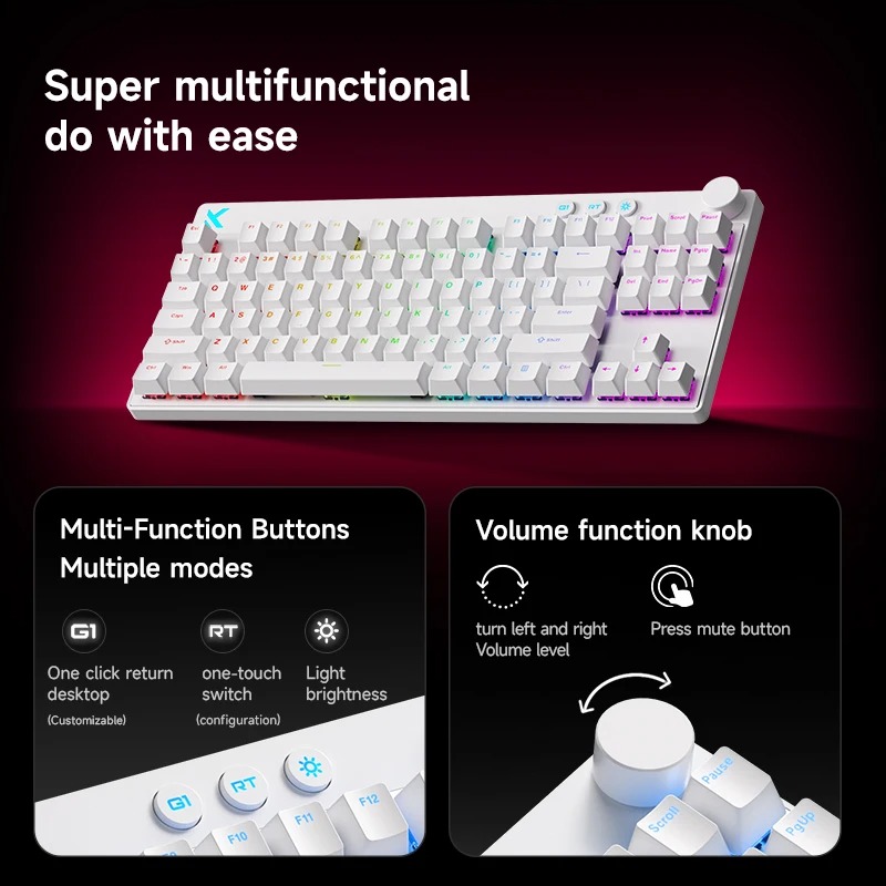 Clavier de jeu filaire Mchose  - Gaming Keyboard Hot Swappable avis et prix