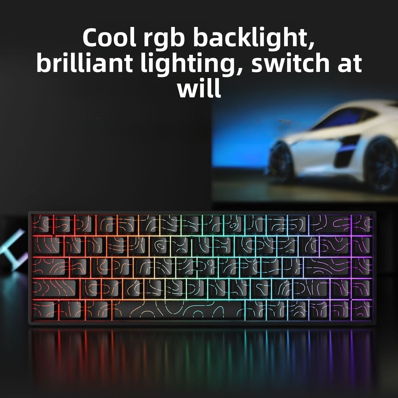 Clavier mécanique sans fil Blu - Gaming Keyboard Hot Swappable avis et prix