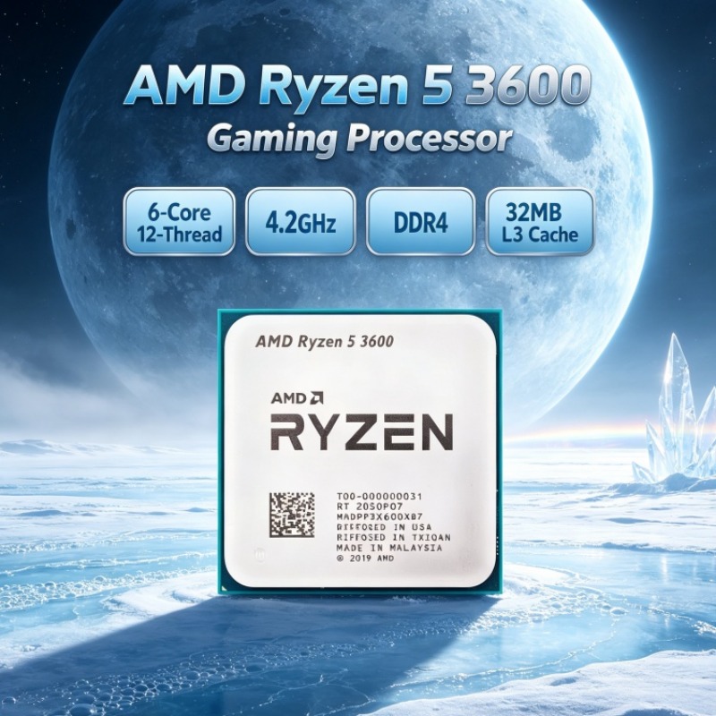AMD Ryzen 5 3600 R5 6 cœurs 12 - Amd Cpu Ryzen 7 avis et prix