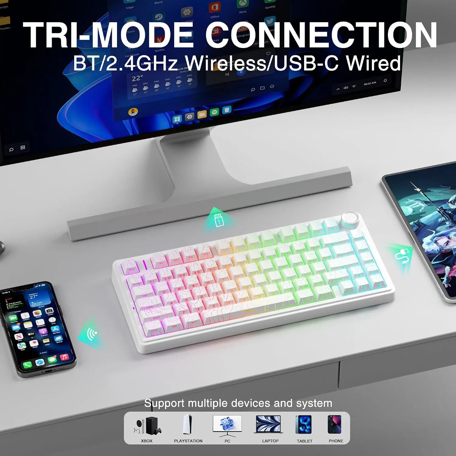 Clavier mécanique de jeu AULA  - Gaming Keyboard Nearby avis et prix