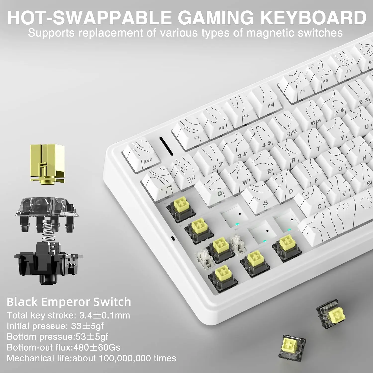 Clavier mécanique de jeu AULA  - Gaming Keyboard Nearby avis et prix